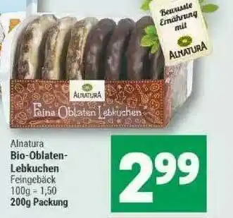 Marktkauf Alnatura Bio-oblaten-lebkuchen Angebot