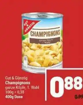 Marktkauf Gut & Günstig Champignons Angebot