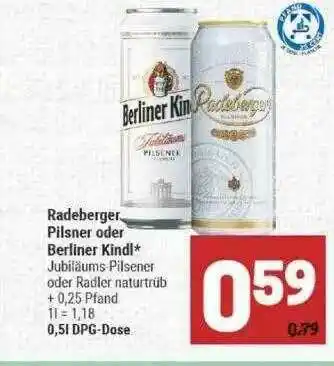 Marktkauf Radeberger Pilsner Oder Berliner Kindl Angebot