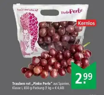 Marktkauf Trauben Rot „pinke Perle” Angebot