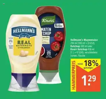 Marktkauf Hellmann's Mayonnaise Ketchup Oder Knorr Ketchup Angebot