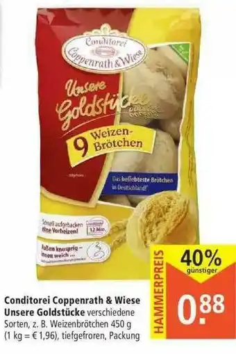 Marktkauf Donditorei Coppenrath & Wiese Unsere Goldstücke Angebot