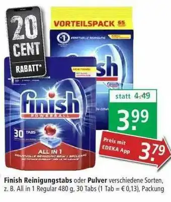 Marktkauf Finish Reingugstabs Oder Pulver Angebot