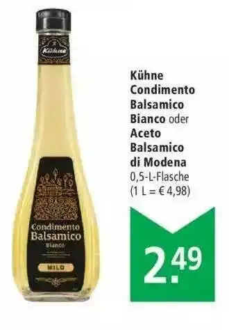 Marktkauf Kühne Condimento Balsamico Bianco Oder Aceto Balsamico Di Modena Angebot