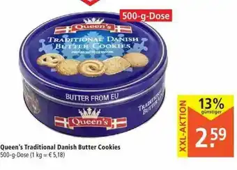 Marktkauf Queen's Traditional Danish Buttter Cookies Angebot