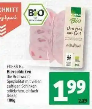 Marktkauf Edeka Bio Bierschinken Angebot