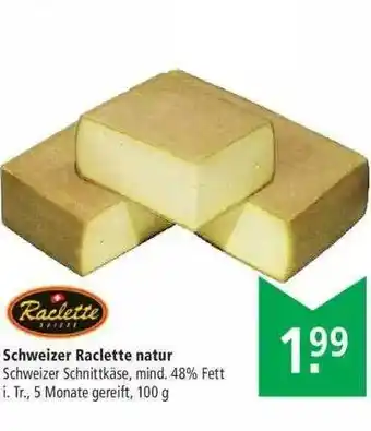 Marktkauf Schweizer Raclette Natur Angebot