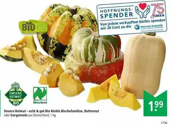 Marktkauf Unsere Heimat Bio Kürbis Bischofsmütze, Butternut Oder Gorgonzola Angebot