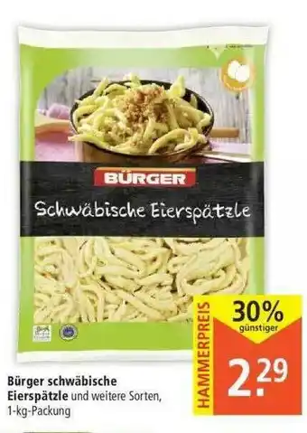 Marktkauf Bürger Schwäbische Eierspäzle Angebot