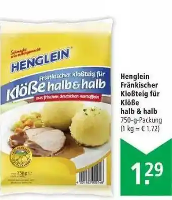 Marktkauf Henglein Fränkischer Klöße Halb & Halb Angebot