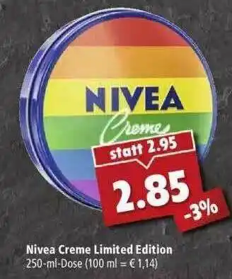 Marktkauf Nivea Creme Limited Edition Angebot