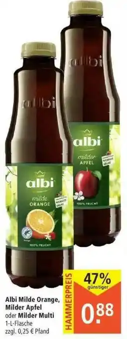 Marktkauf Albi Milde Orange, Milder Apfel Oder Milder Multi Angebot