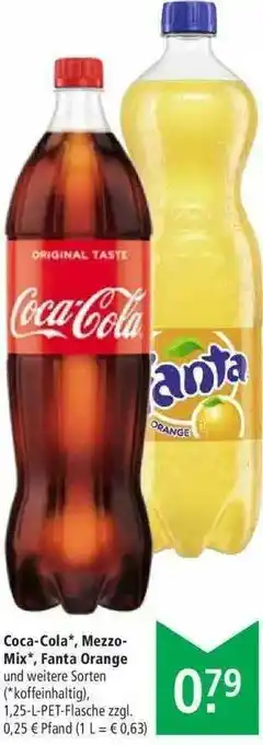 Marktkauf Coca-cola, Mezzo Mix Oder Fanta Orange Angebot