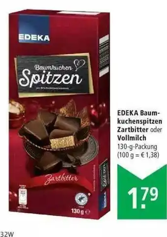 Marktkauf Edeka Baumkuchenspitzen Zartbitter Oder Vollmilch Angebot