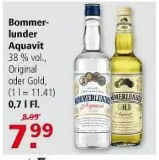 Multi Markt Bommerlunder Aquavit Angebot