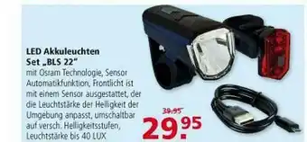 Multi Markt Led Akkuleuchten Set „bls 22” Angebot