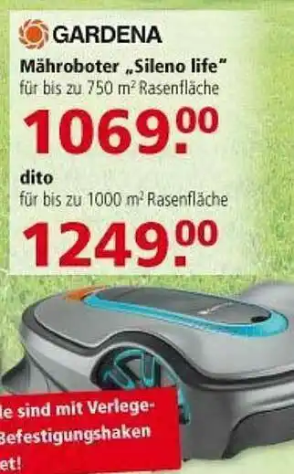 Multi Markt Gardena Mähroboter „sileno Life” Angebot