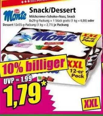 Norma Monte Snack Oder Dessert Angebot