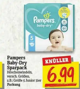 NP Discount Pampers Baby-dry Sparpack Angebot