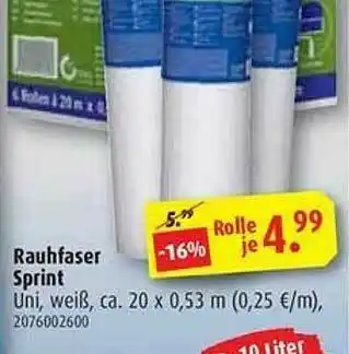 ROLLER Rauchfaser Sprint Angebot