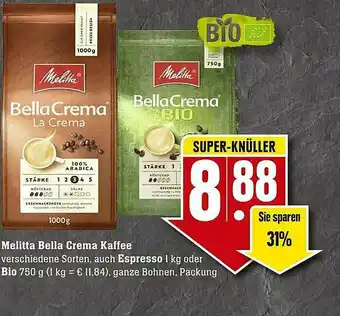 Scheck-in-Center Melitta Bella Crema Kaffee Auch Espresso Oder Bio Angebot