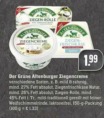 Scheck-in-Center Der Grüne Altenburger Ziegencreme Angebot