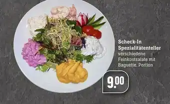 Scheck-in-Center Scheck-in Spezialitätenteller Angebot