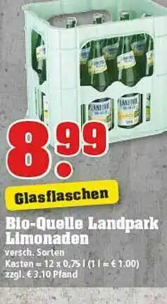 trinkgut Bio-quelle Landpark Limonaden Angebot