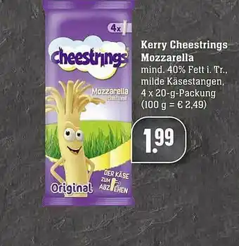 Scheck-in-Center Kerry Cheestrings Mozzarella Angebot