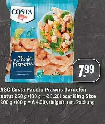 Scheck-in-Center Asc Costa Pacific Prawns Garnelen Natur Oder King Size Angebot