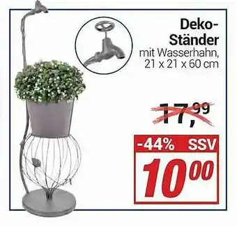 CENTERSHOP Deko Ständer Mit Wasserhahn Angebot