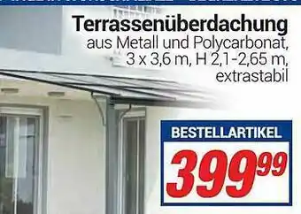 CENTERSHOP Terrassenüberdachung Angebot