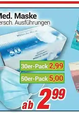 CENTERSHOP Med Maske Angebot