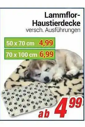 CENTERSHOP Lammflor-haustierdecke Angebot