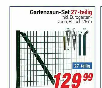 CENTERSHOP Gartenzaun-set 27-tlg Angebot