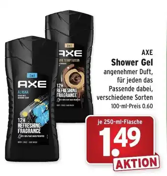 Wasgau Axe Shower Gel 250ml Angebot