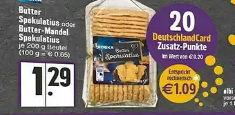 E-Center Butter Spekulatius Oder Butter-mandel Spekulatius Angebot