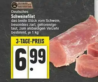 E-Center Dutsches Schweinefilet Angebot