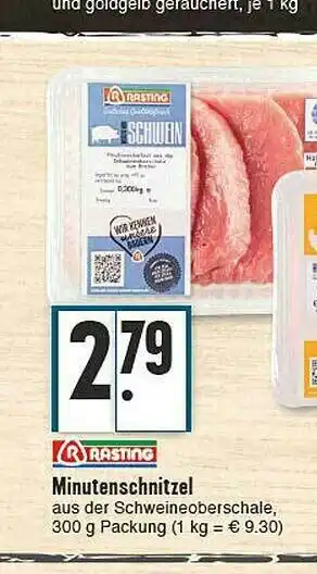 E-Center Rasting Minutenschnitzel Angebot