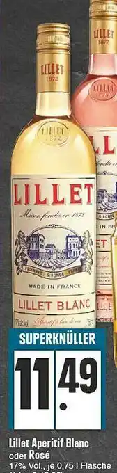 E-Center Lillet Aperitif Blanc Oder Rose Angebot