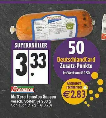 E-Center Rasting Mutters Feinstes Suppen Angebot