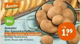 tegut Demeter Bio-speisekartoffeln Angebot