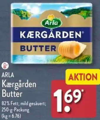 Aldi Nord ARLA Kærgården Butter 250 g Packung Angebot