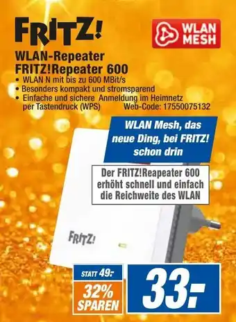 HEM Expert WLAN Repeater FRITZ! Repeater 600 Angebot