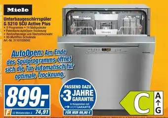 expert Techno Land Miele Unterbaugeschirrspüler G 5210 SCU Active Plus Angebot