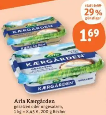 tegut Arla Kærgården 200 g Becher Angebot