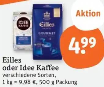 tegut Eilles oder Idee Kaffee 500 g Packung Angebot