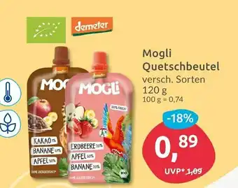 Budni Demeter mogli quetschbeutel Angebot