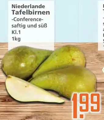 Klaas und Kock Niederlande Tafelbirnen 1kg Angebot