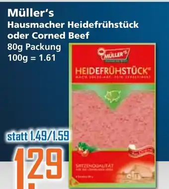 Klaas und Kock Müller's Hausmacher Heidefrühstück oder Corned Beef 80g Angebot